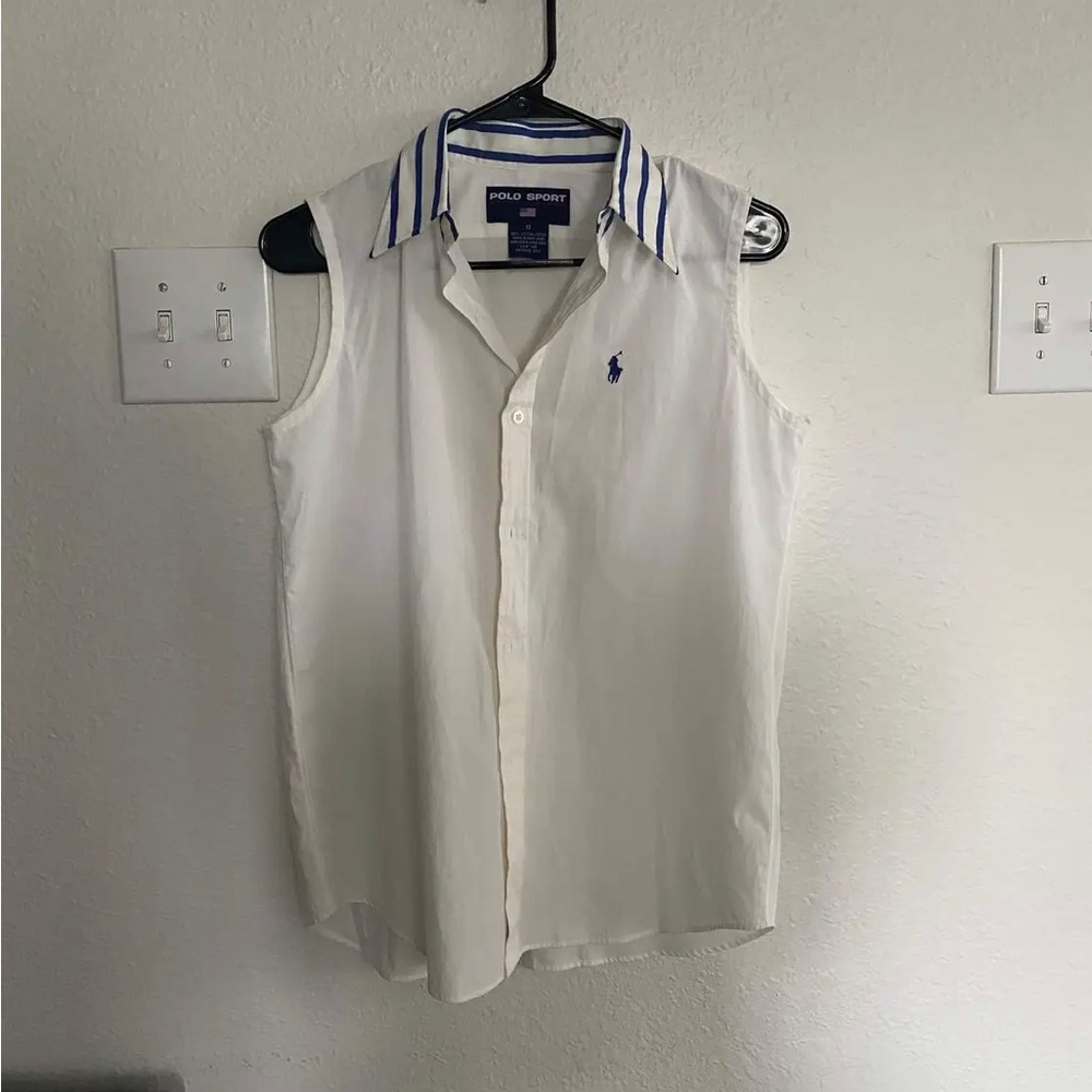 Vintage Sleeveless Oxford Shirt